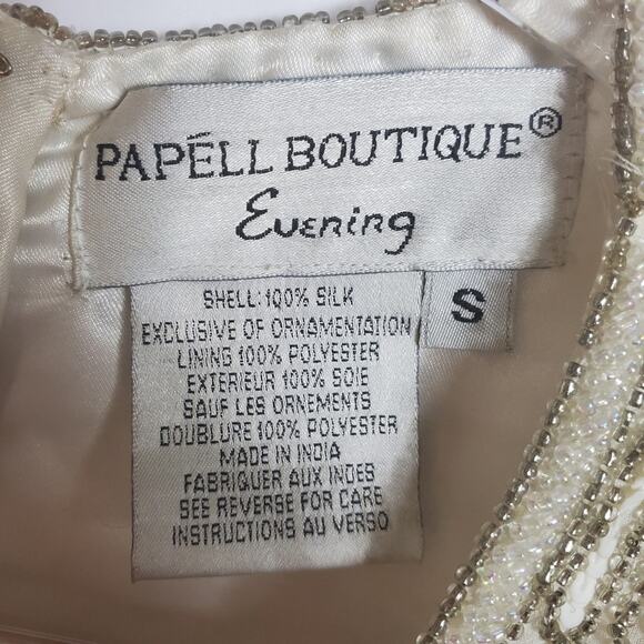 Vintage beaded silk top Size small. NWT - Picture 2 of 8